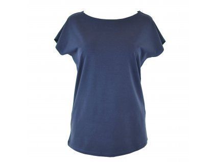 Black Mountain Tričko oversized - tmavě modré s kotvičkou – hlavní pohled