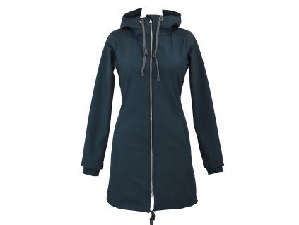 Black Mountain Softshellový kabát - základní - tmavě modrý – hlavní pohled