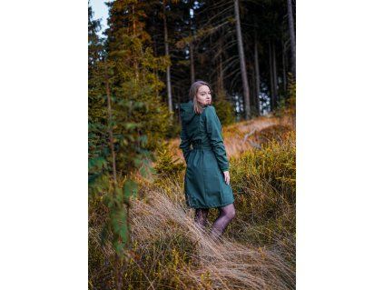 Black Mountain Softshellový kabát - áčkový - lahvově zelený 2 – hlavní pohled