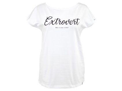 Black Mountain Tričko oversized - bílé - extrovert – hlavní pohled