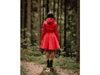 Black Mountain Softshellový kabát - půlkolový - červený – hlavní pohled