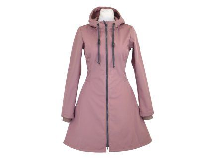 Black Mountain Softshellový kabát - půlkolový - starorůžový – hlavní pohled