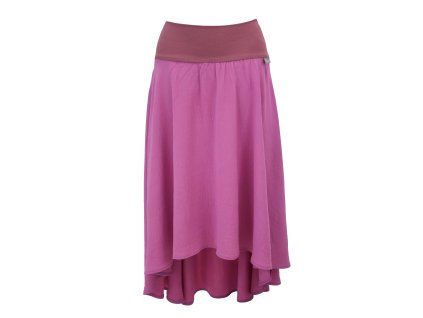 Maxi sukně - vykrojená - světle fuchsiová