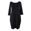 Black Mountain Šaty oversized - černé basic – hlavní pohled