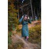Black Mountain Softshellový kabát - áčkový - lahvově zelený – hlavní pohled