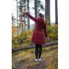 Black Mountain Softshellový kabát - áčkový - vínový – fotografie 9