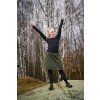 Black Mountain Softshellová áčková sukně - vínová – fotografie 8