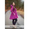 Black Mountain Softshellový kabát - půlkolový - vínový – fotografie 11