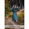 Black Mountain Softshellový kabát - áčkový - světle modrý - vzor – fotografie 8