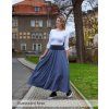 Black Mountain Maxi půlkolová sukně - oříšková – fotografie 6