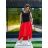 Maxi sukně - vykrojená - fuchsiová